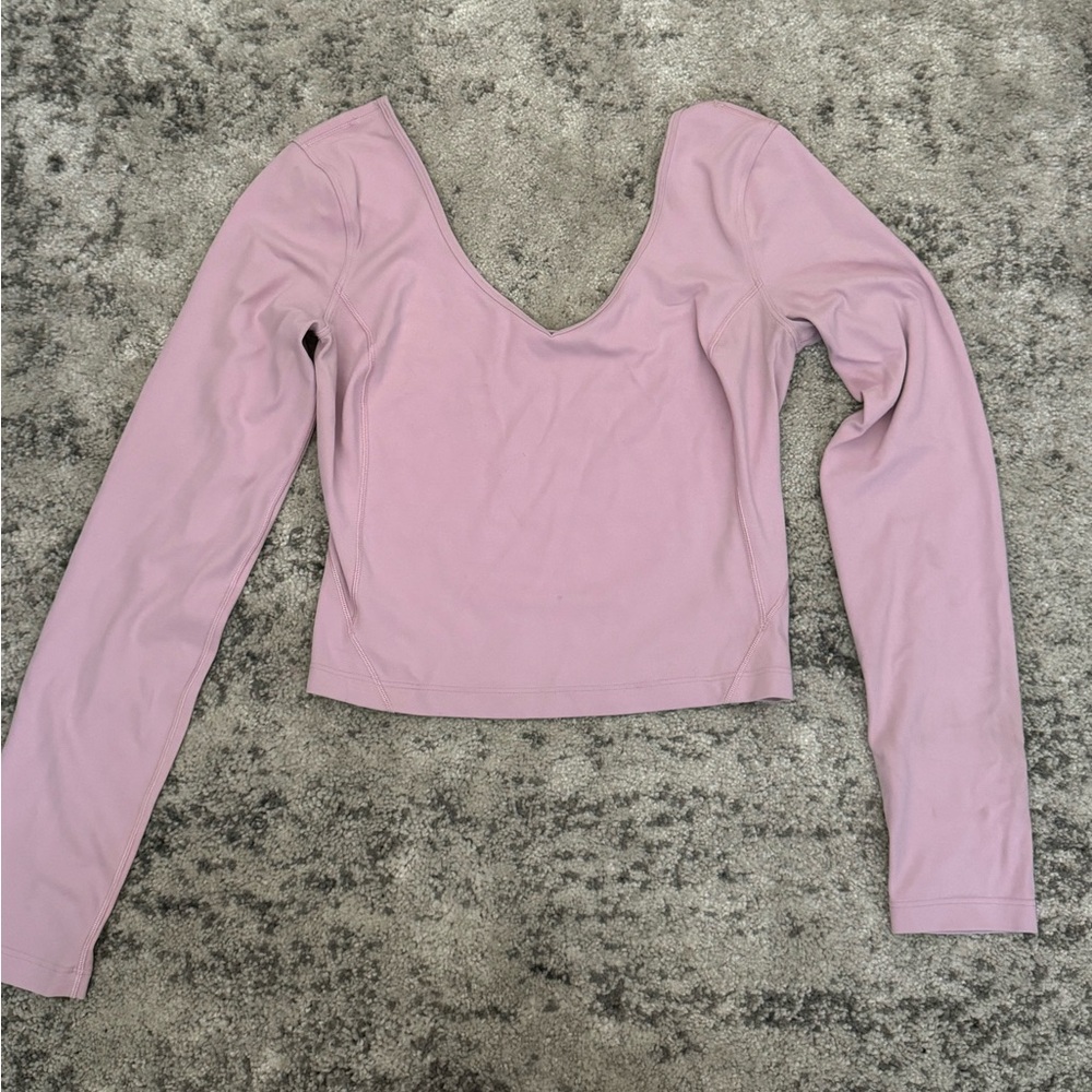 Pink lululemon align long sleeve